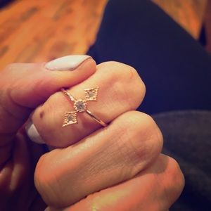 Unique cubic zirconia ring